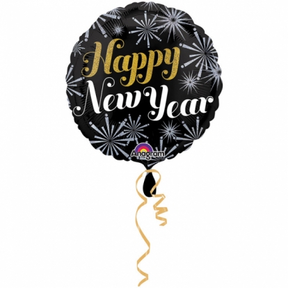Folija balons "Happy New Year" (45 cm)